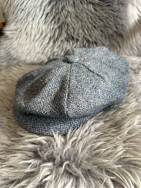 Harris Tweed wool flat cap
